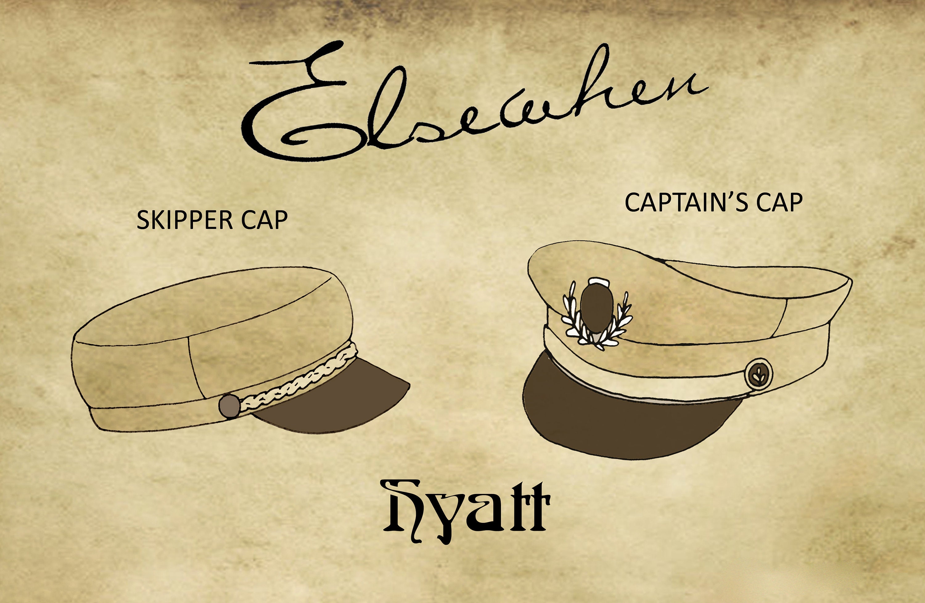 SEWING PATTERN Hyatt Captain's Cap Pilot Skipper Greek - Etsy Australia