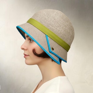 SCHNITTMUSTER - Penelope: 1920er Jahre Cloche Damenhut für Kinder oder Erwachsene (PDF Download)