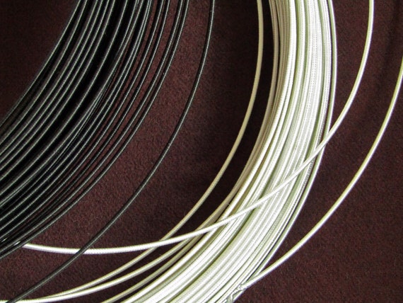 Millinery Wire 1 Yd Metal Wire Bound With Rayon Thread 20 Gauge