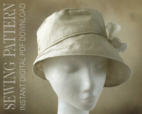 Sewing Pattern Joan 1960 S Modern Bucket Cloche Hat For Etsy