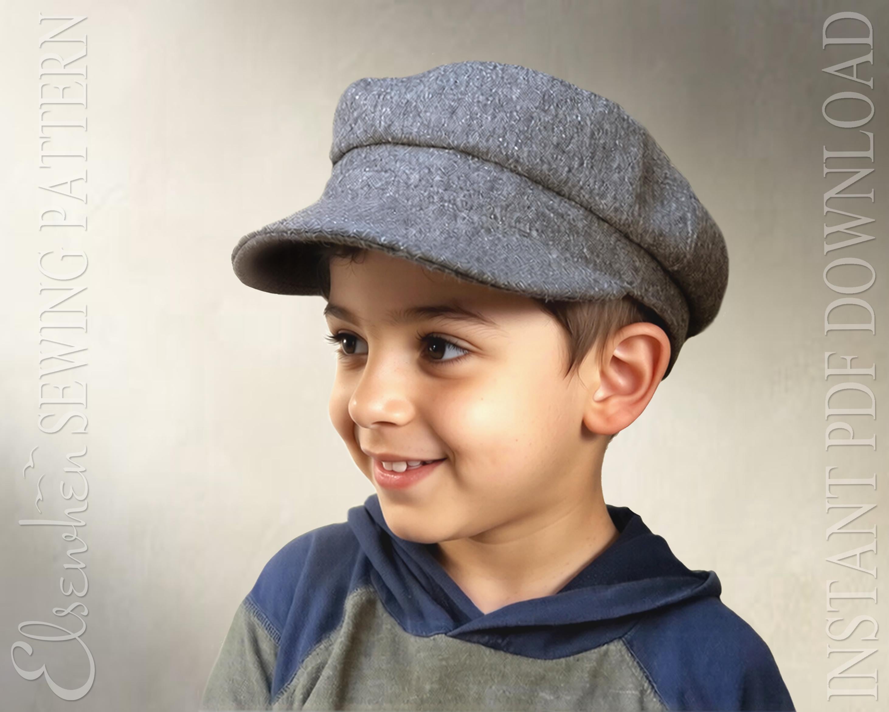 SEWING PATTERN - Hyatt: Captain's Cap Pilot Skipper Greek Fisherman ...