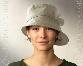 SEWING PATTERN - Joan: 1960s Modern Bucket Hat for Child or Adult (PDF Download)