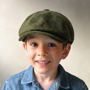 SEWING PATTERN - Taylor: 1920s Gatsby Newsboy Driving Cap for Child or Adult With Optional Ear Warmer Flap (PDF Download)