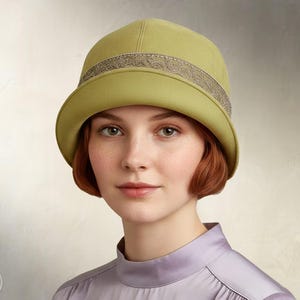 Patron de couture - Nelle : chapeau cloche des années 20 en tissu pour enfant, fille ou femme adulte (téléchargement PDF)