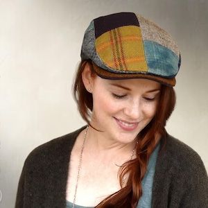 NAAIPATROON - Wyeth: klassieke platte pet Scally Cap Ivy Cap Patch Cap voor kinderen of volwassenen, uniseks (pdf-download)