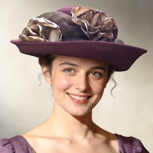 SEWING PATTERN - Imogen: 1910s Bird's Nest Hat or Broad Brim Sun Hat for Child or Adult Woman (PDF Download)