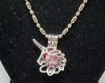 Magical unicorn diffuser pendant jewelry punk rocker aromatherapy locket  hippie dope boho amazing unicorns necklace & anklets ethereal gift