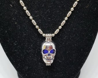Badass skull anklet diffuser jewelry punk rocker aromatherapy locket gothic skull anklet hippie bikerchick skull anklet diffuser skeleton