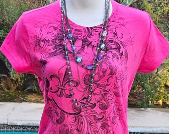 Badass vintage graphic tshirt punk rocker goth tee bitchen hot pink top bikerchick rockabilly tee vintage gothic tattoos tshirt bitchen gift