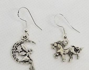 Awesome 925 sterling silver amazing baby shower gift bib spit happens funny humor teddybear new mommy gorgeous punk rocker hippie earrings