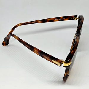 Vintage Giorgio Armani tortoise frame designer sunglasses mens Armani brown Wayfarer style sunglasses image 4