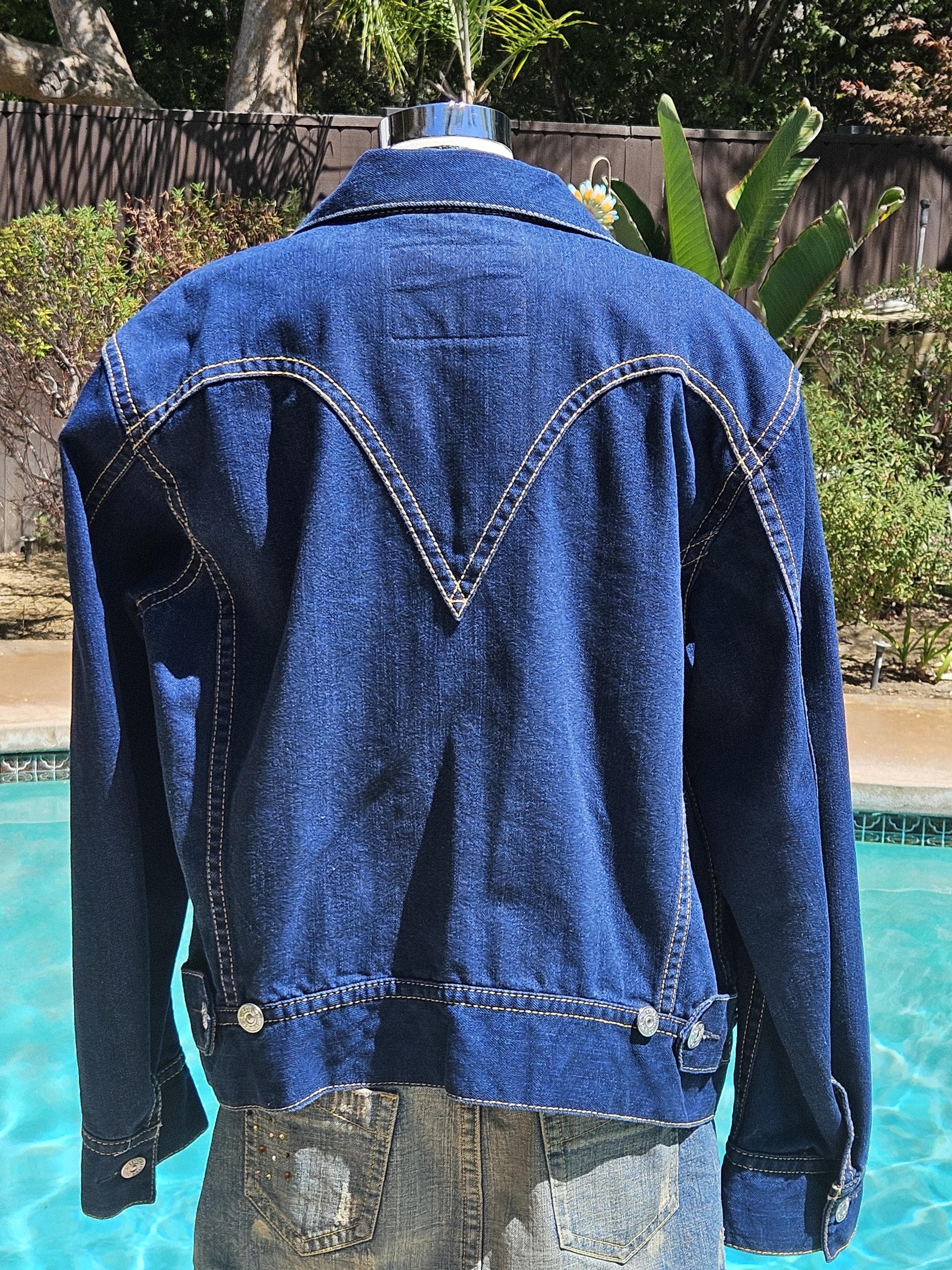 Vintage Levi's Denim Jacket Vintage Motorcycle Jean Jacket
