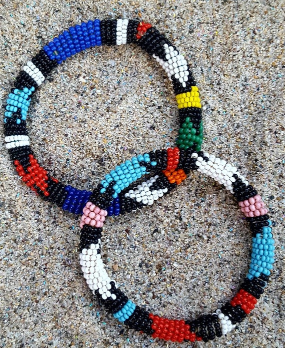 Awesome & authentic native Indian seed beads bang… - image 4