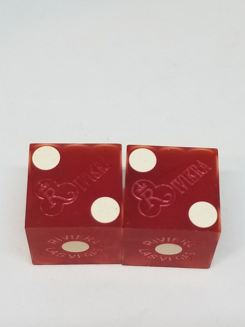 Awesome rare vintage MCM Riviera Las Vegas dice bones craps shooter fabulous Casino legendary hotel iconic souvenir mancave popculture gift image 3