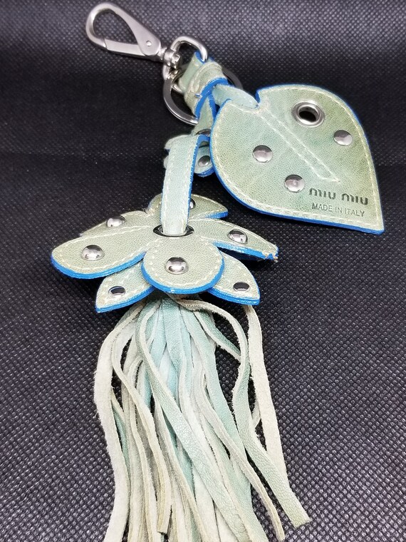 Authentic vintage MIU MIU leather fringe studs fl… - image 3