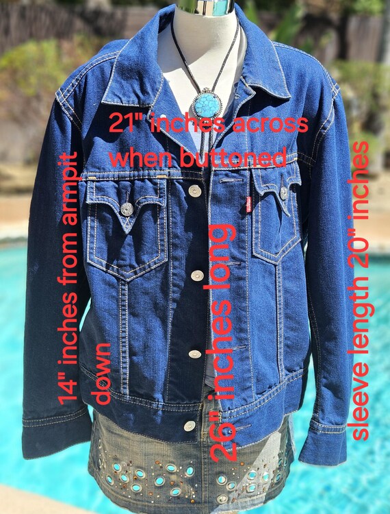 Vintage Levi's Denim Jacket Vintage Motorcycle Jean Jacket