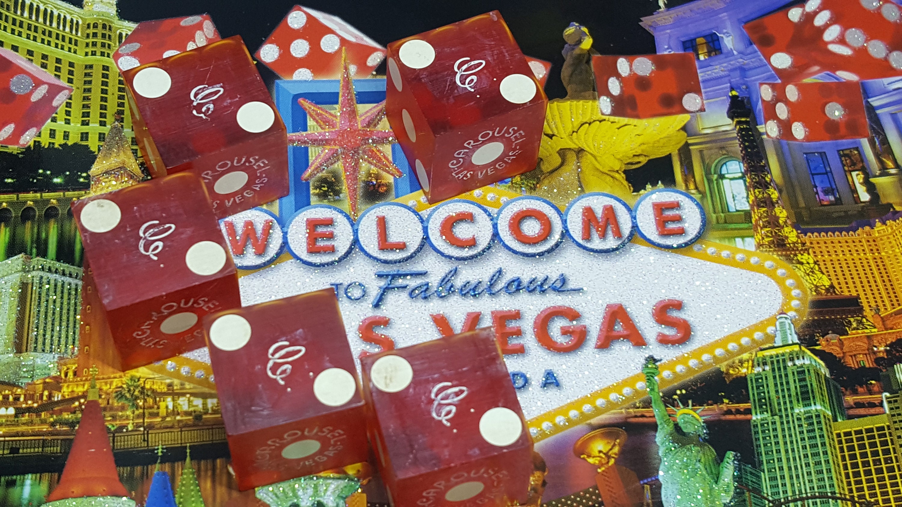 Wow Riviera Las Vegas Dice Rare Vintage Casino Souvenir Bones 