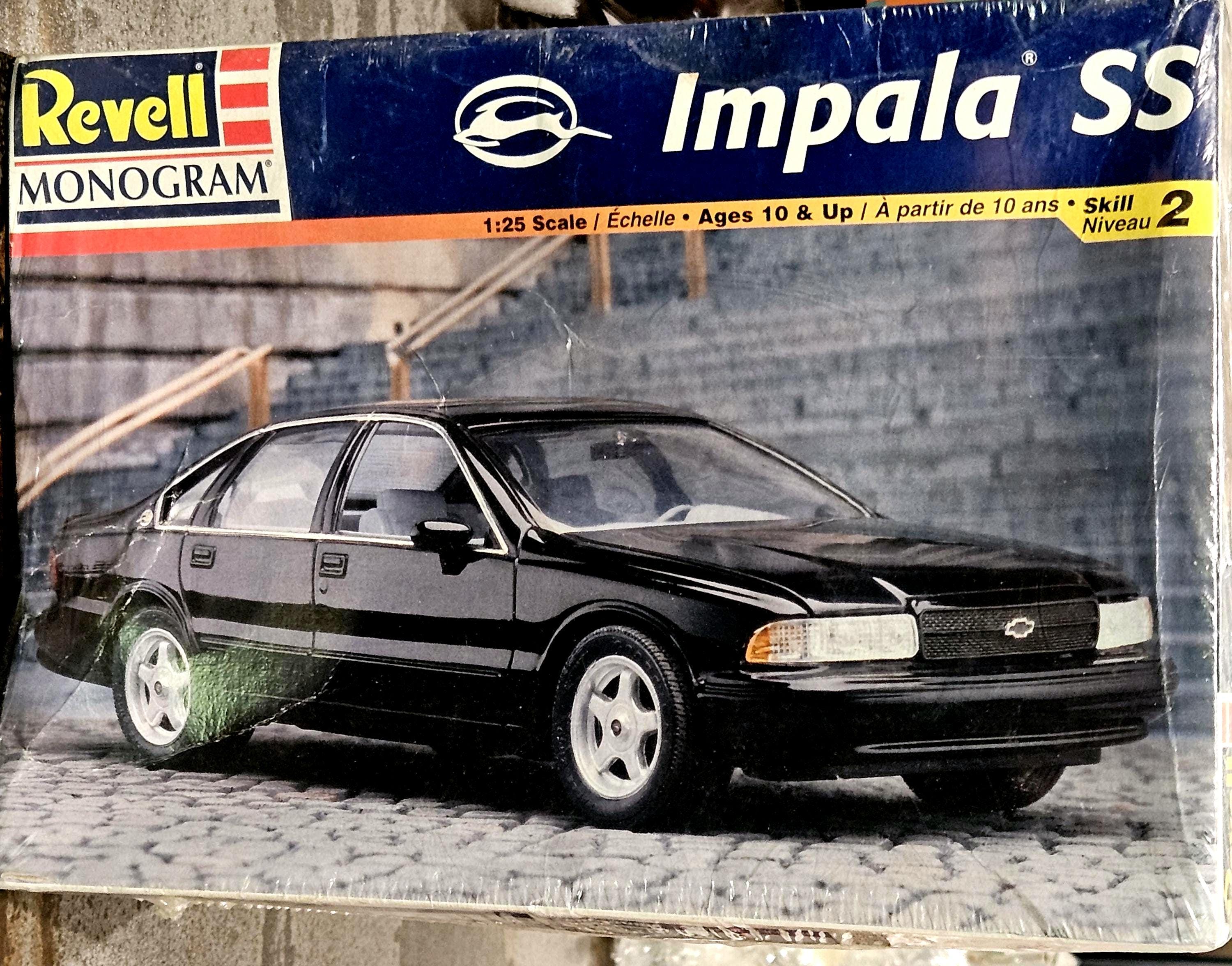 Badass vintage Chevy Impala SS 1994 in original box Revell Monogram Impala SS model toy 1.25 scale vintage Chevy Impala SS toy model sealed