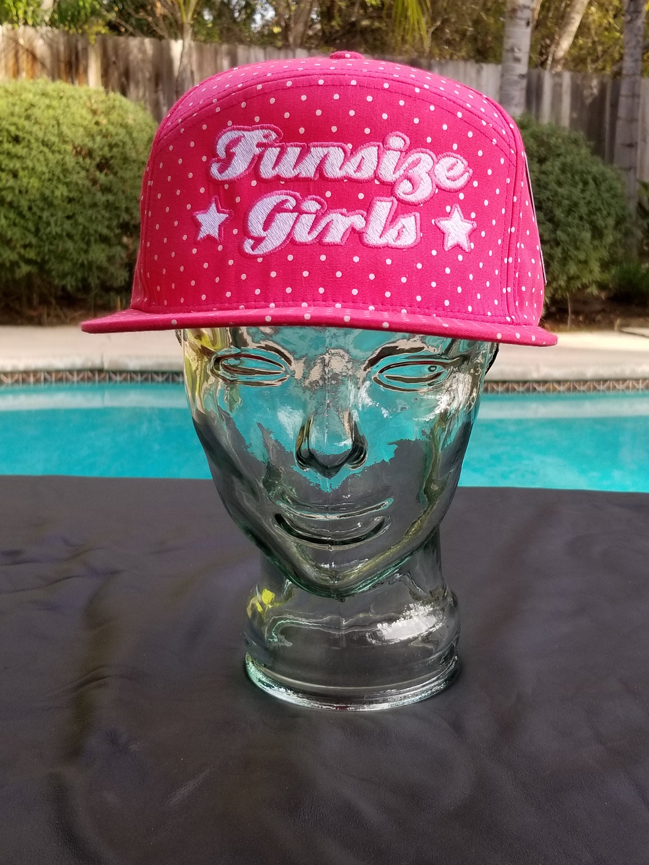 Awesome pink polkadot vintage baseball hat cap Funsize Girls Etsy