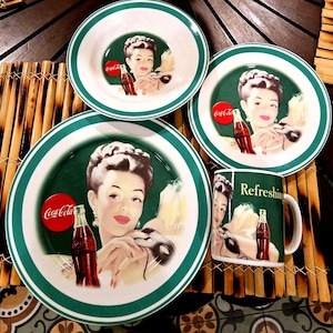 Coca Cola Dinner Set - Etsy