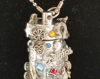 Awesome cremation urn necklace secret prayer box stash box for ashes jewelry locket heavenly snuff western jewelry sympathy memorial gift