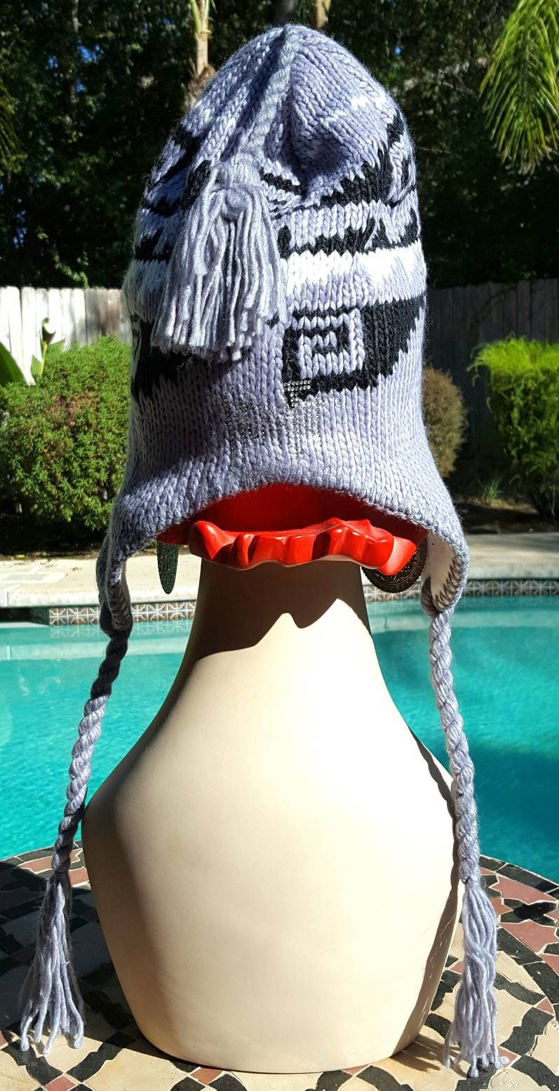 Awesome Bling Knit Beanie Ski Cap Elf Hoodie Crystal Fleur
