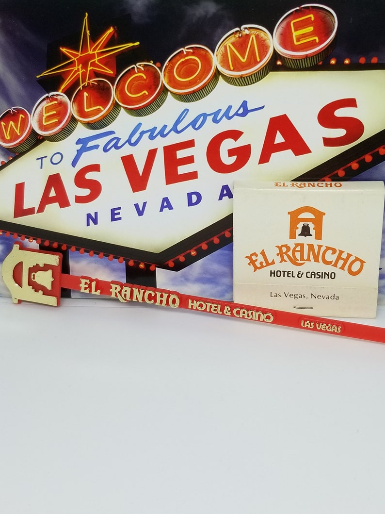 Vintage El Rancho Las Vegas Cards Casino Souvenir Matches Etsy