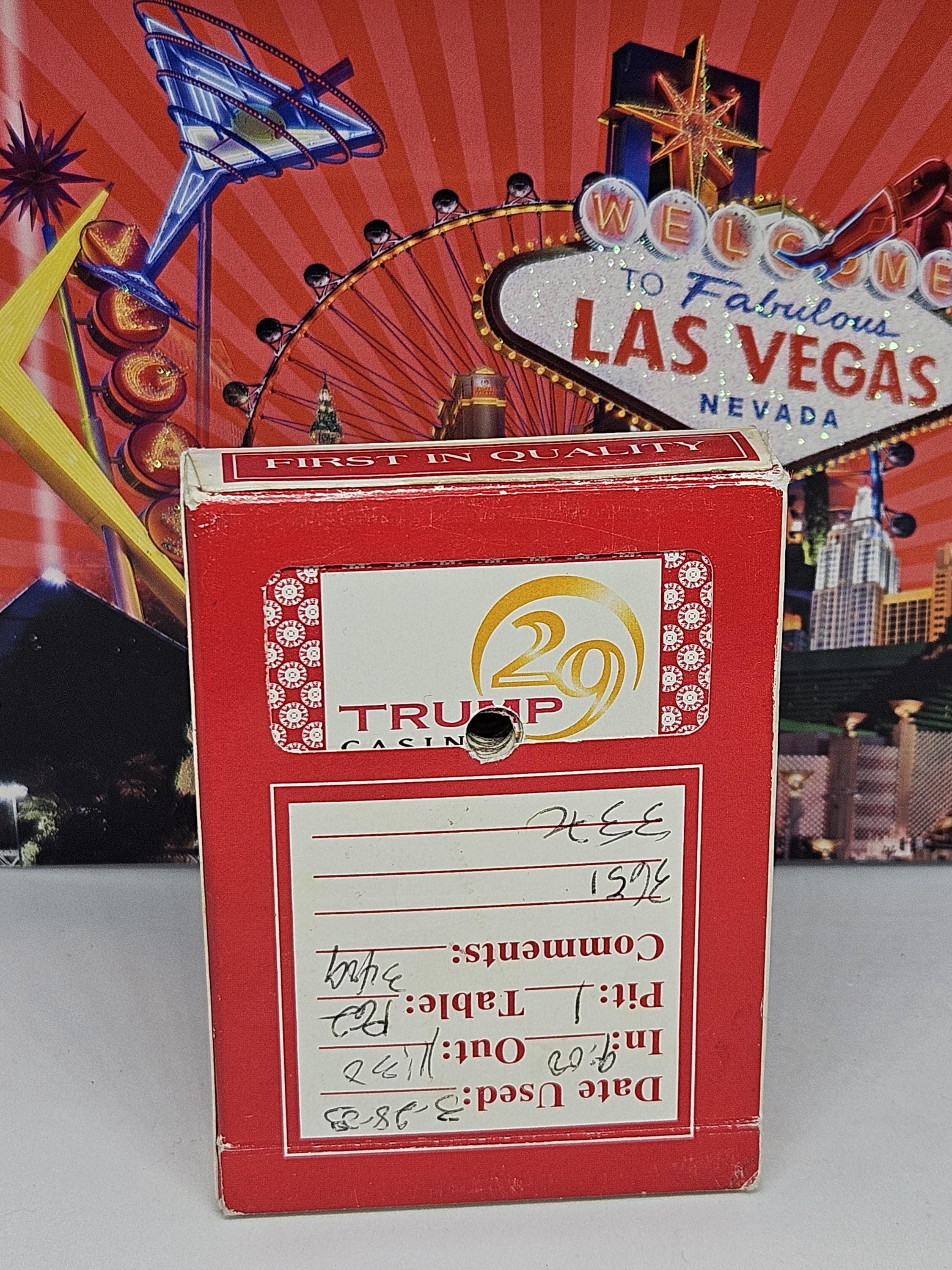 Vintage Trump 29 Casino Cards Trump 29 Casino Played Cards Trump