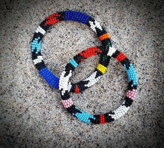 Awesome & authentic native Indian seed beads bang… - image 6