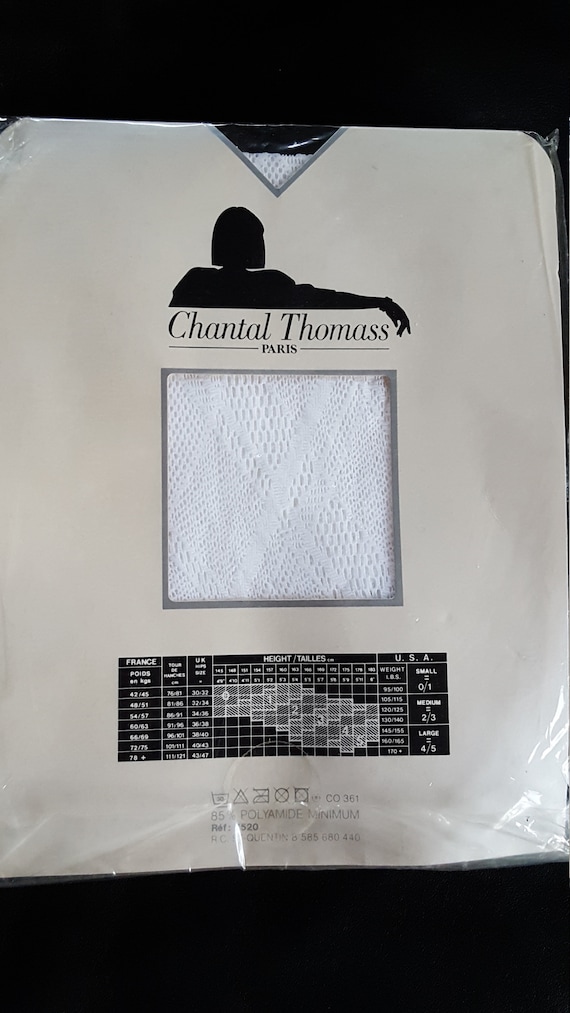 Gorgeous sexy vintage 80s Chantal Thomass tights … - image 2