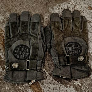 Badass Harley Davidson mens black driving gloves size XL vintage black Harley Davidson motorcycle gloves black biker gloves for men