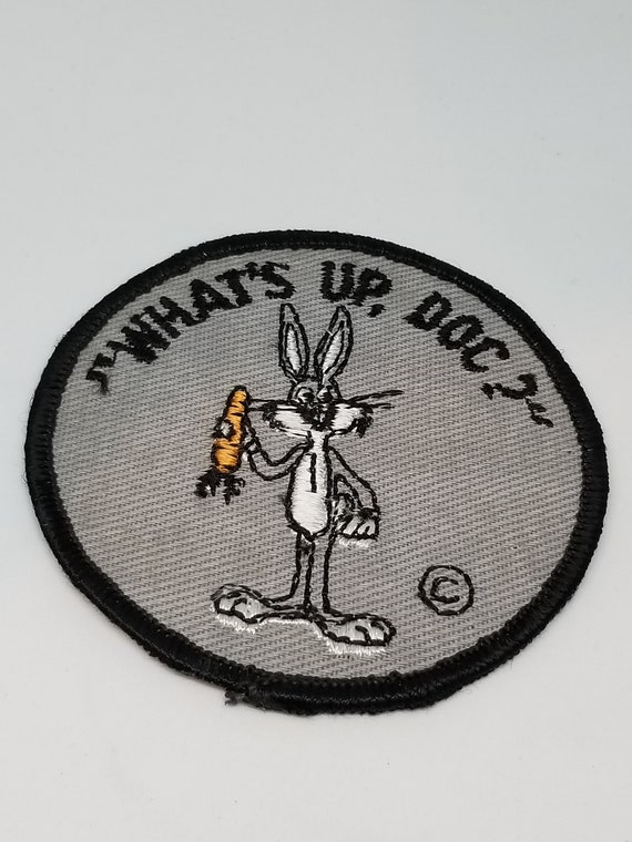 Amazing 1970a vintage embroidered bugs bunny patch Whats Up | Etsy