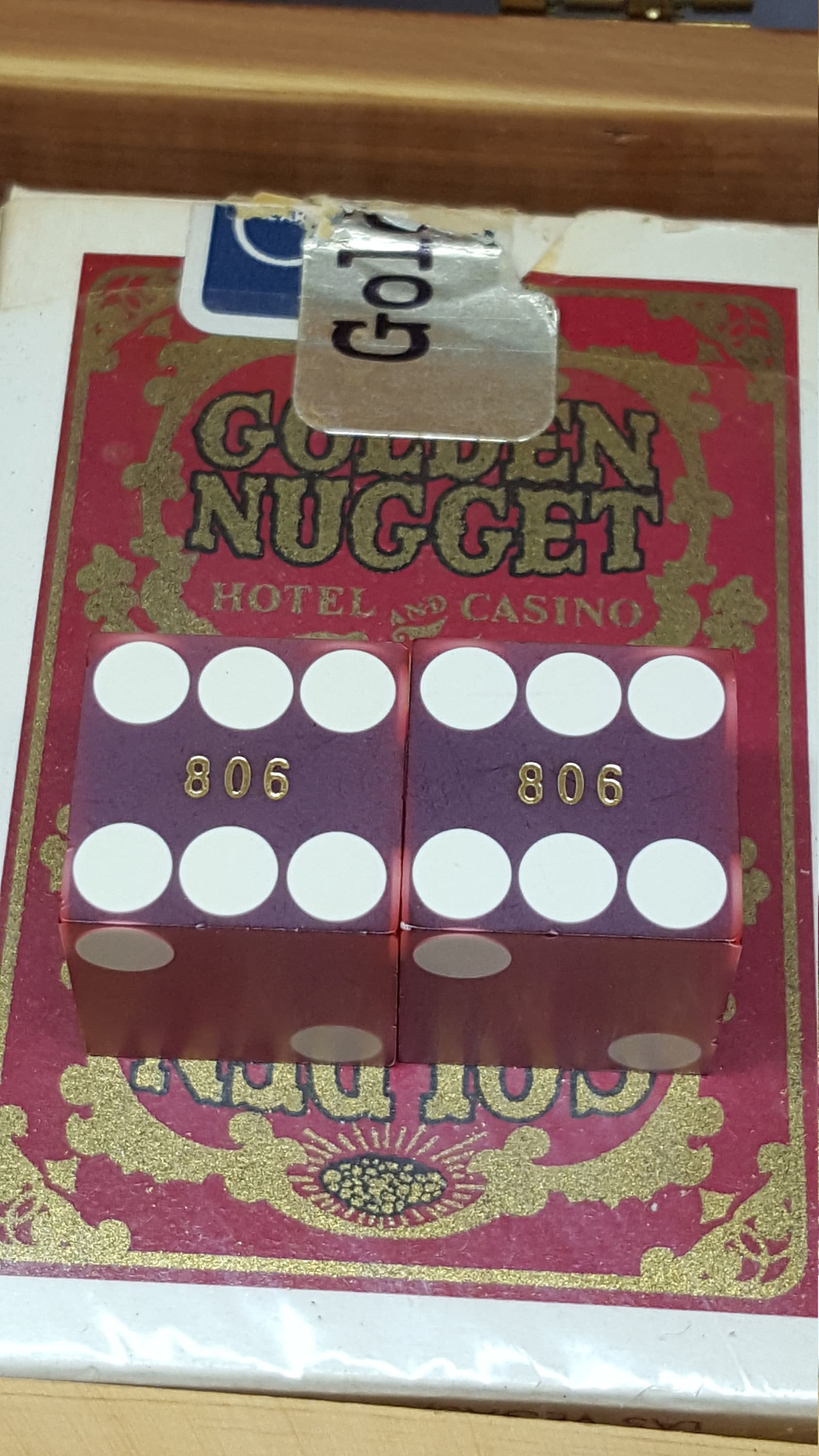 Extremely Rare Vintage MCM Golden Nugget Las Vegas Cedar Box