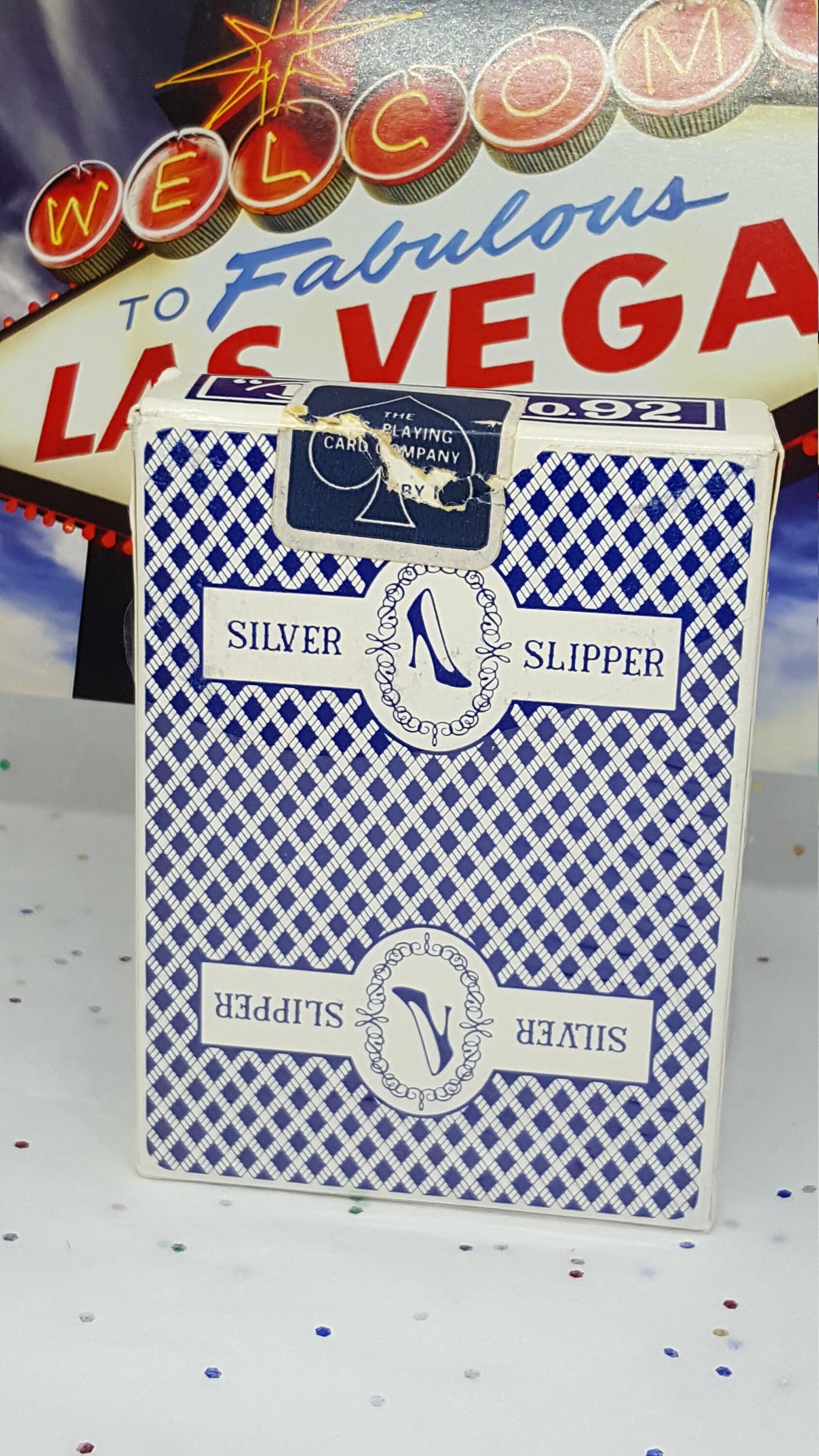 Fabulous Vintage MCM Silver Slipper Casino Las Vegas Playing picture