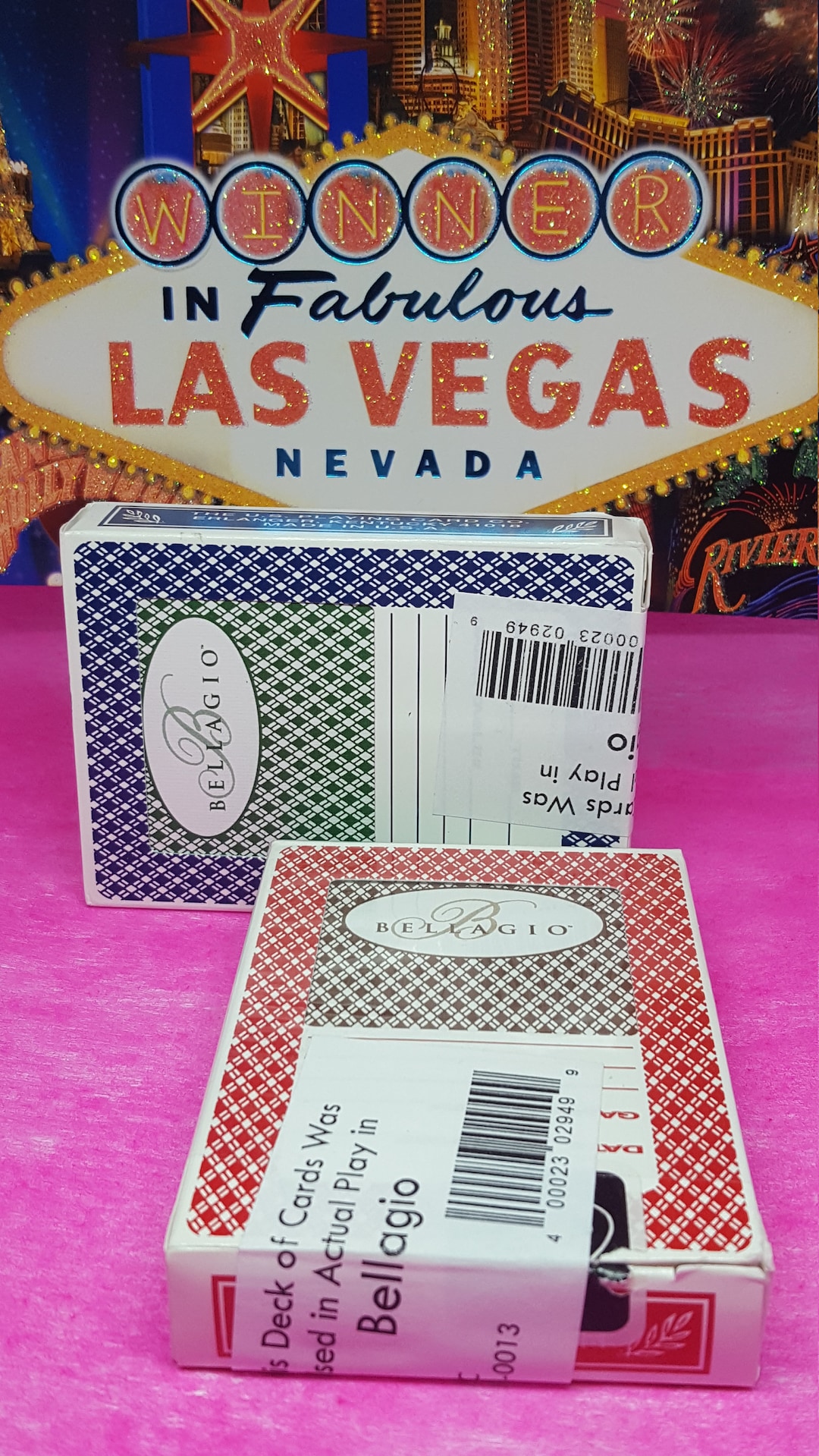 Rare Vintage Bellagio Las Vegas Cards Sealed Deck of Authentic 