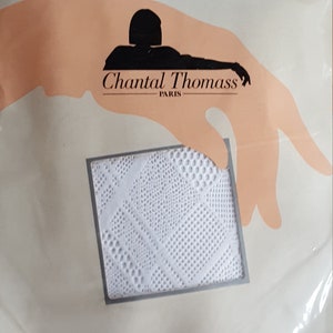 Sexy vintage 80's Chantal Thomass tights pantyhose amazing white fishnets dope sick lingerie white wedding bride punk rocker gothic tights