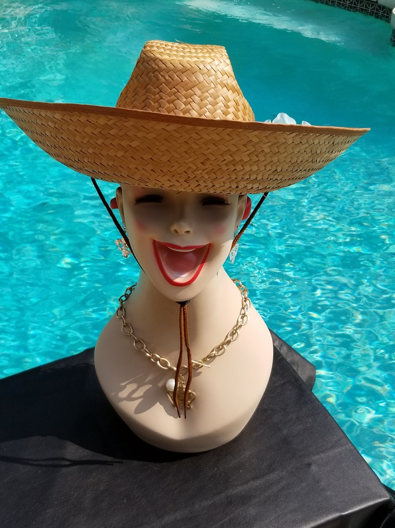 Straw Oversized Cowboy Hat Sexy Western Rodeo Country Etsy