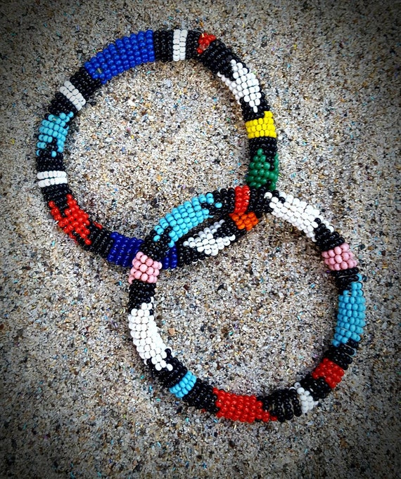 Awesome & authentic native Indian seed beads bang… - image 7