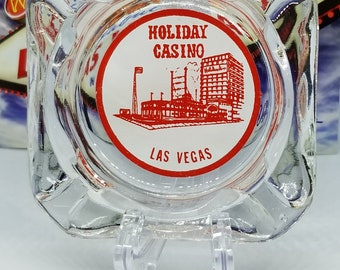 Awesome rare vintage MCM Holiday Casino Las Vegas ashtray souvenir smoker gambler smoking cigars mancave collector legendary memorabilia fun