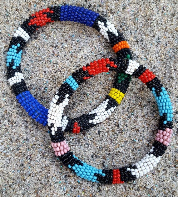 Awesome & authentic native Indian seed beads bang… - image 2