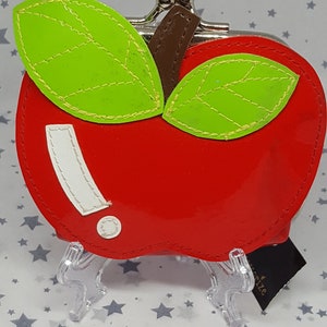 Vintage Accessorize charol Apple monedero y llavero manzana roja billetera bikerchick kitsch regalo vintage rockabilly popculture regalo