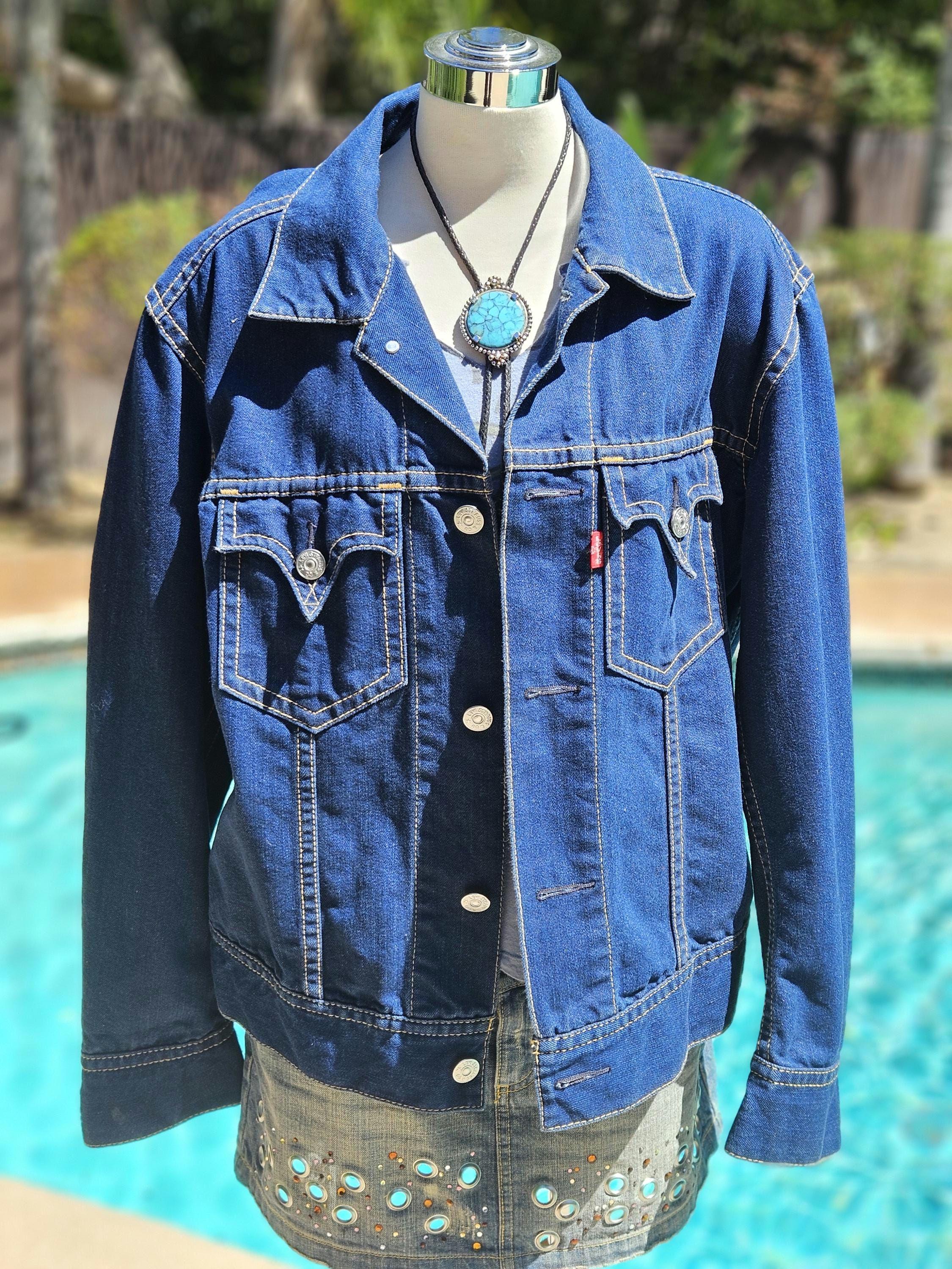 Vintage Levi's Denim Jacket Vintage Motorcycle Jean Jacket Levi's