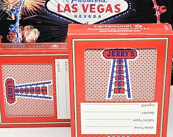 Rare Vintage Jerry's Nugget Las Vegas Cards Real Casino Played