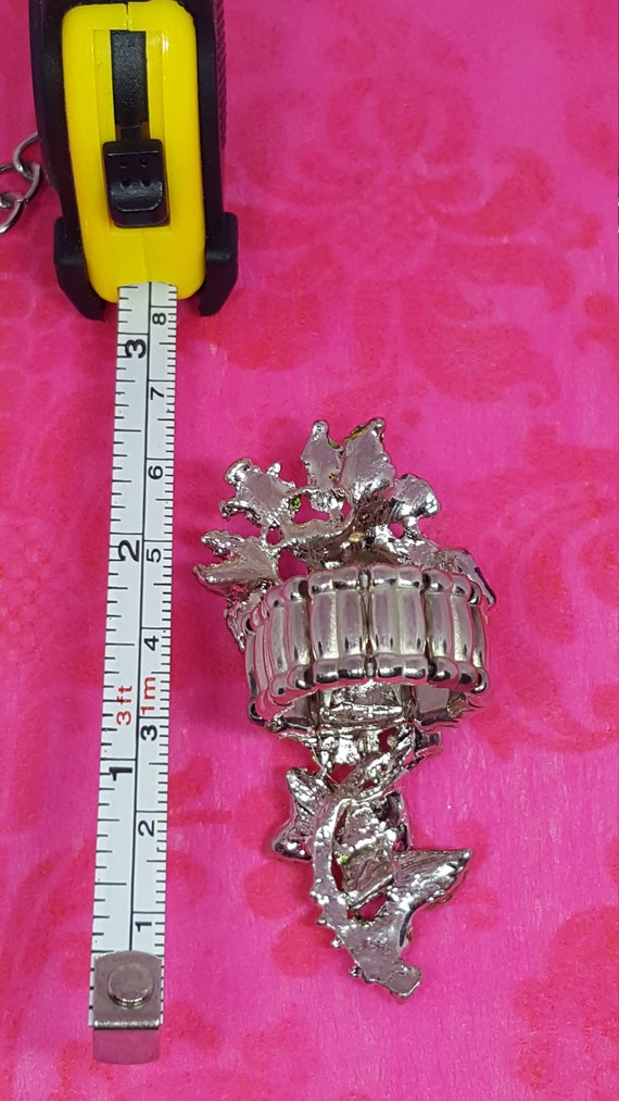 Gorgeous statement ring huge purple rhinestone ro… - image 4