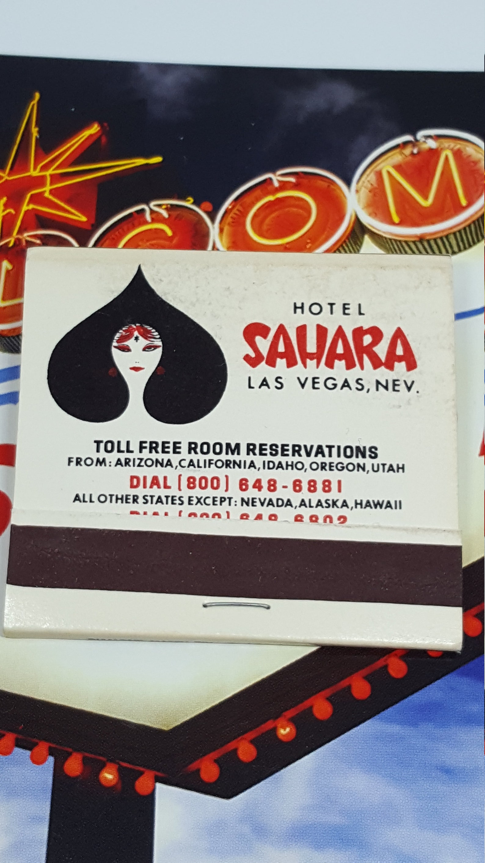 Wow Legendary vintage Sahara Las Vegas souvenir front striker Etsy