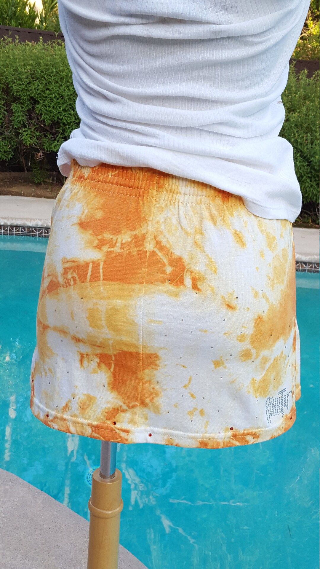 Amazing Tie Dye Sexy Mini Skirt With Bling Festivalwear Boho