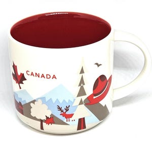 Vintage Starbucks Canada coffee cup vintage Starbucks drinkware You are Here collection Canada coffee mug kitchy coffee mug collectables