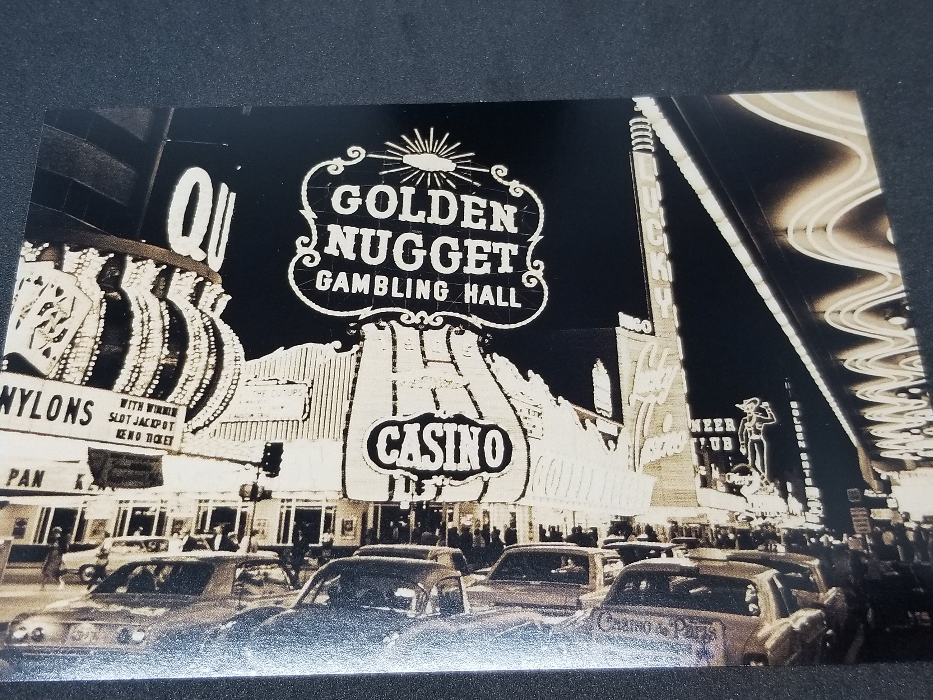 Rare MCM Vintage Golden Nugget Las Vegas Orange Bullseye