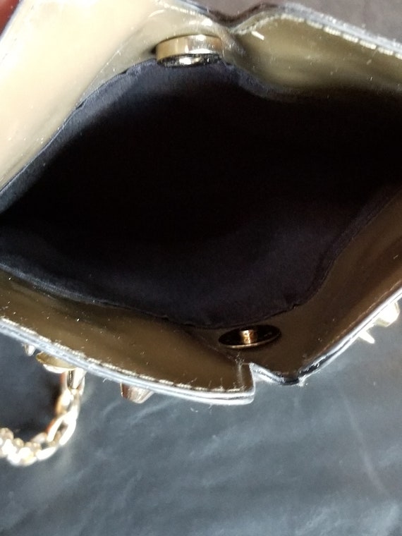 Badass vintage studded skull purse patent leather… - image 5