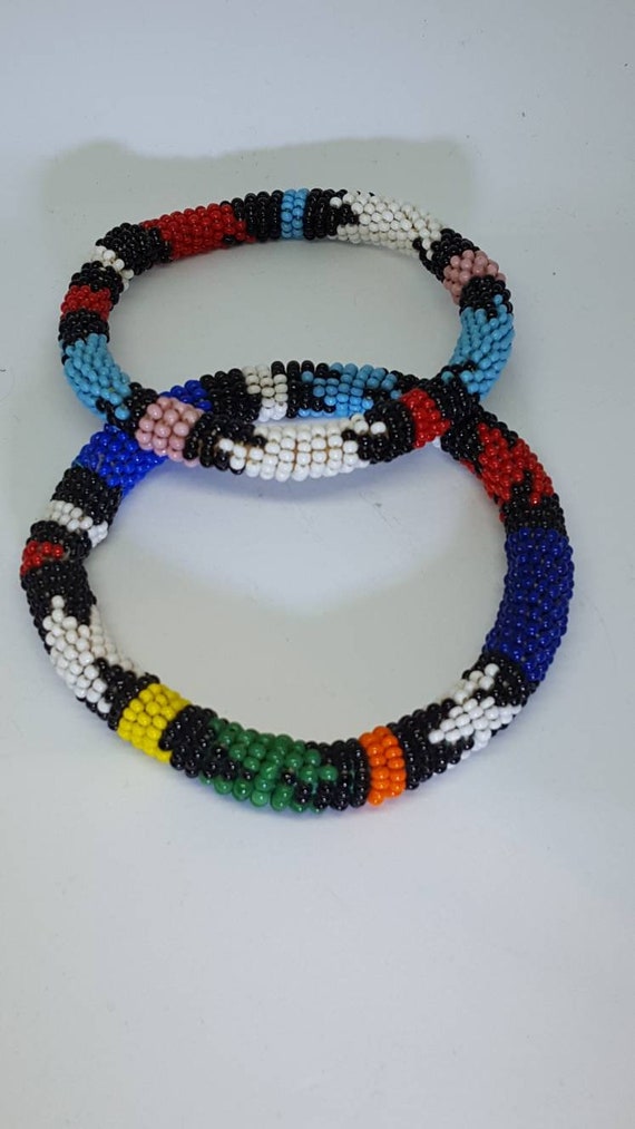 Awesome & authentic native Indian seed beads bang… - image 3